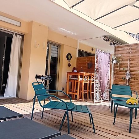 Nice- Gairaut - Jardin Prive- Grand F1 Lumineux-Piscine Collective Kültér fotó