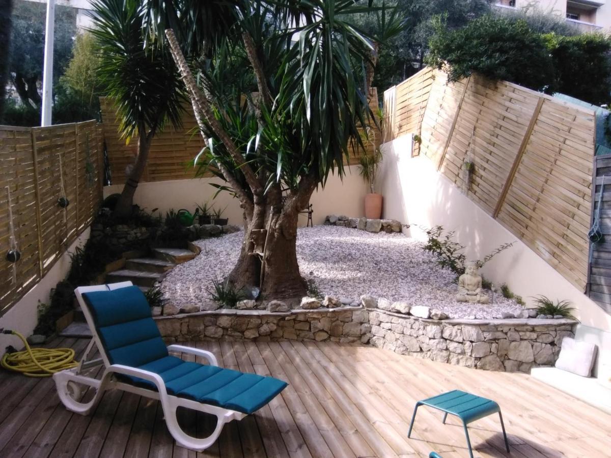 Nice- Gairaut - Jardin Prive- Grand F1 Lumineux-Piscine Collective Kültér fotó