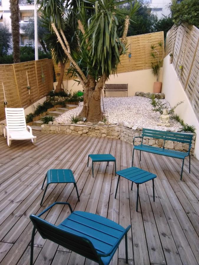 Nice- Gairaut - Jardin Prive- Grand F1 Lumineux-Piscine Collective Kültér fotó
