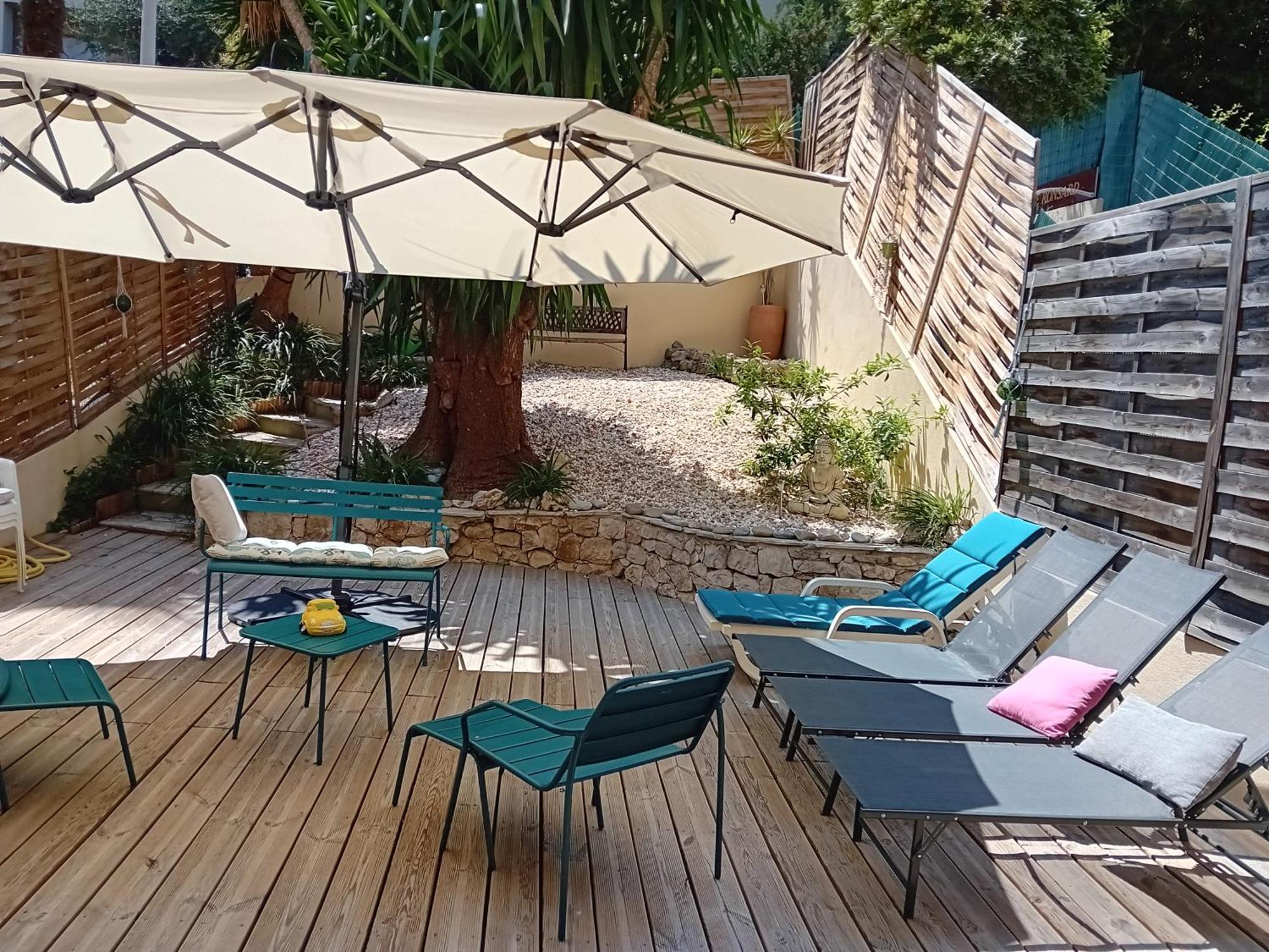 Nice- Gairaut - Jardin Prive- Grand F1 Lumineux-Piscine Collective Kültér fotó