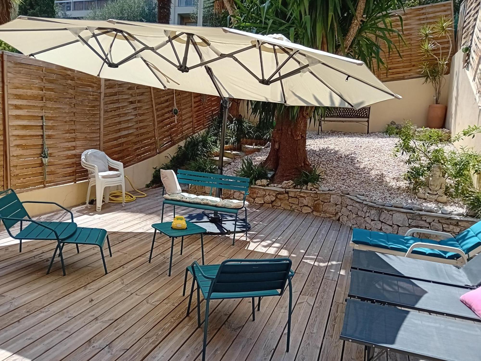 Nice- Gairaut - Jardin Prive- Grand F1 Lumineux-Piscine Collective Kültér fotó